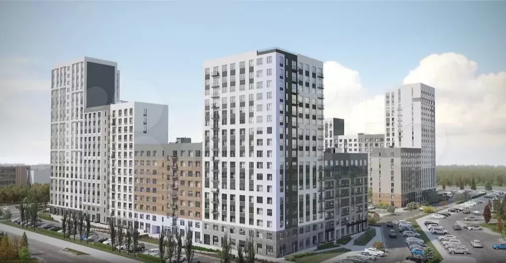 2-к. квартира, 48,5 м, 11/17 эт. - Фото 1