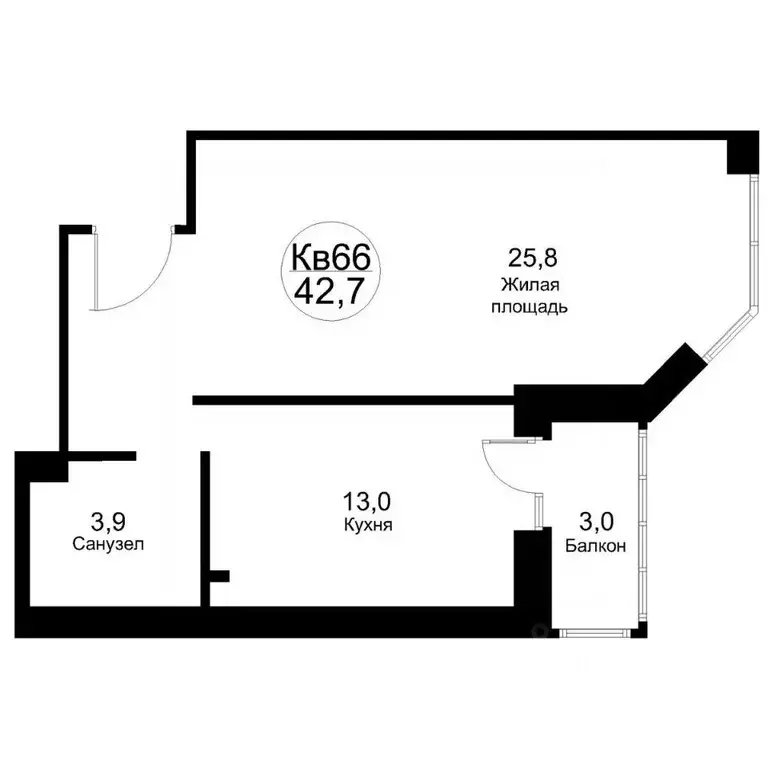 1-к кв. Московская область, Рузский муниципальный округ, Тучково пгт ... - Фото 1