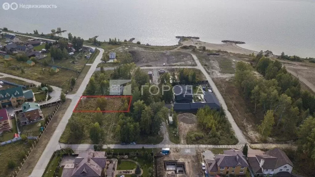 Участок в посёлок Голубой Залив, Береговая улица (8.6 м) - Фото 0