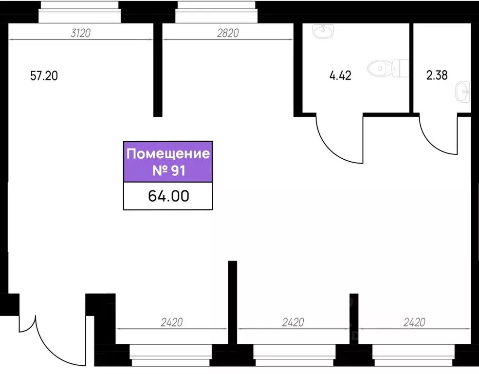 Помещение свободного назначения в Ленинградская область, Всеволожский ... - Фото 1