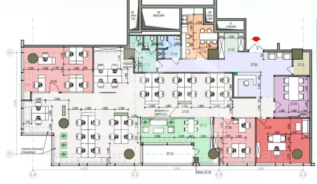 Помещение свободного назначения в Москва Шмитовский проезд, 37с2 (340 ... - Фото 2