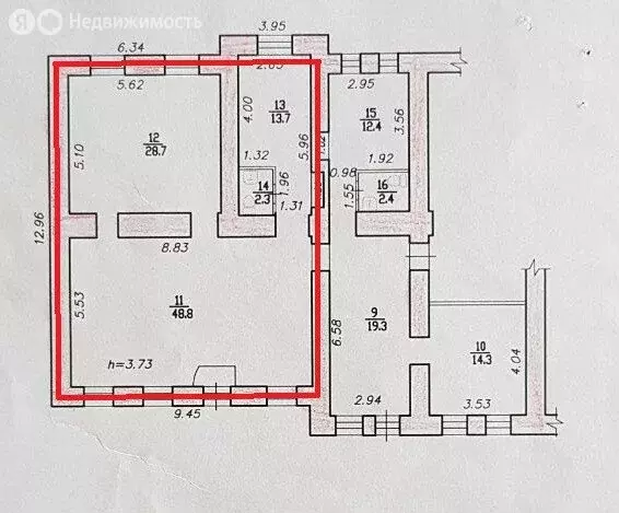 Помещение свободного назначения (93.5 м) - Фото 1