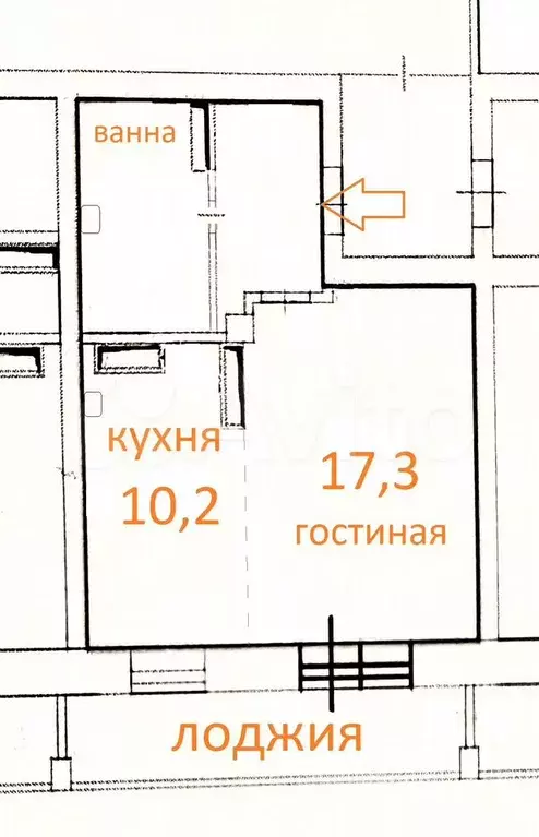 1-к. квартира, 3863 м, 6/17 эт. - Фото 0