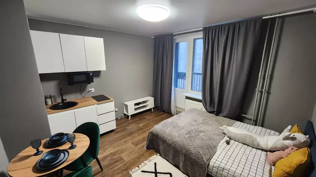 Студия Ленинградская область, Мурино Всеволожский район, бул. ... - Фото 1