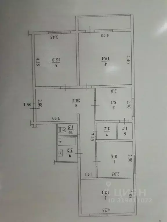 4-к кв. Саха (Якутия), Якутск ул. Дежнева, 81/6 (92.0 м) - Фото 0