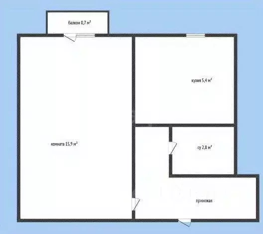 1-к кв. Краснодарский край, Новороссийск ул. Леднева, 8 (30.3 м) - Фото 2