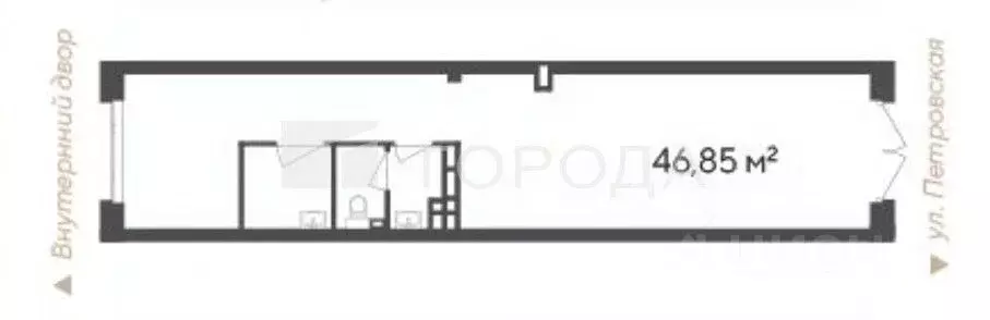 Офис в Новосибирская область, Новосибирск Кедровая ул., 79 (47 м) - Фото 2