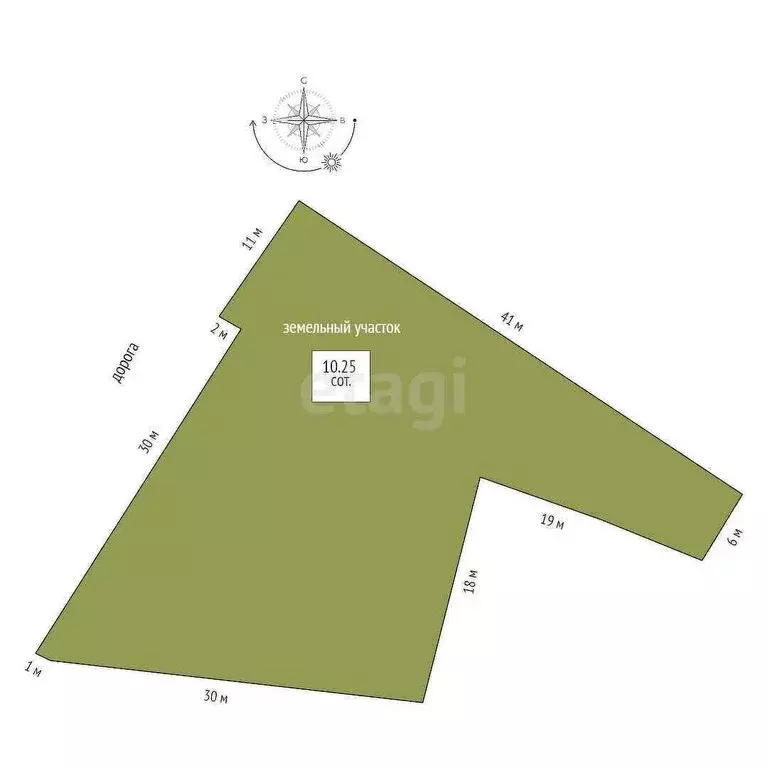 Участок в Альметьевск, улица Тургенева (10.2 м) - Фото 1