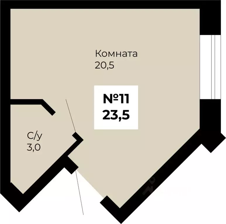 Студия Свердловская область, Сухой Лог ул. Белинского, 40 (23.5 м) - Фото 0