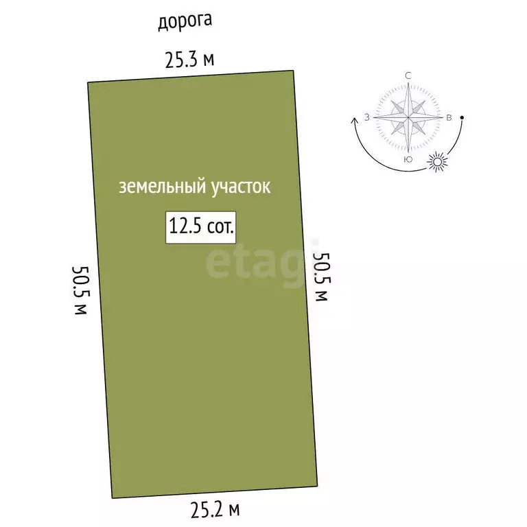 Участок в Тюменская область, Нижнетавдинский муниципальный округ, ... - Фото 1