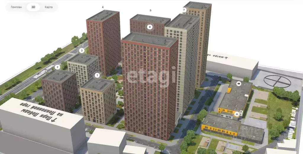 2-к кв. Москва Барклая 6 жилой комплекс, к8 (58.3 м) - Фото 0