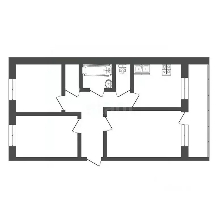 3-к кв. Хабаровский край, Советско-Гаванский район, Заветы Ильича ... - Фото 2