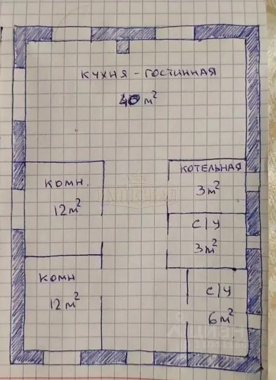 Дом в Марий Эл, Медведевский район, Сидоровское с/пос, д. Новотроицк ... - Фото 1
