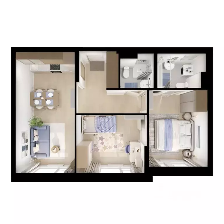 2-к кв. Московская область, Котельники Парковый мкр, Белая Дача Парк ... - Фото 2