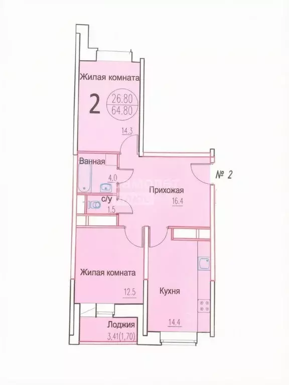 2-к кв. Московская область, Котельники Южный мкр, 12 (64.8 м) - Фото 1