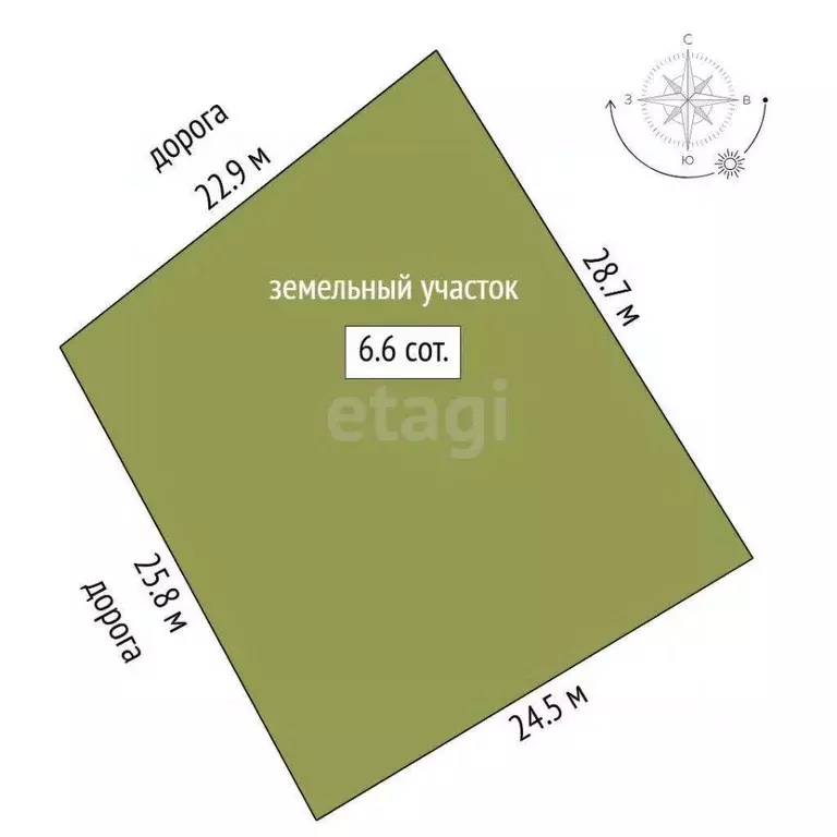 Участок в Тюменская область, Тюмень Золотая Осень-2 садовое ... - Фото 2