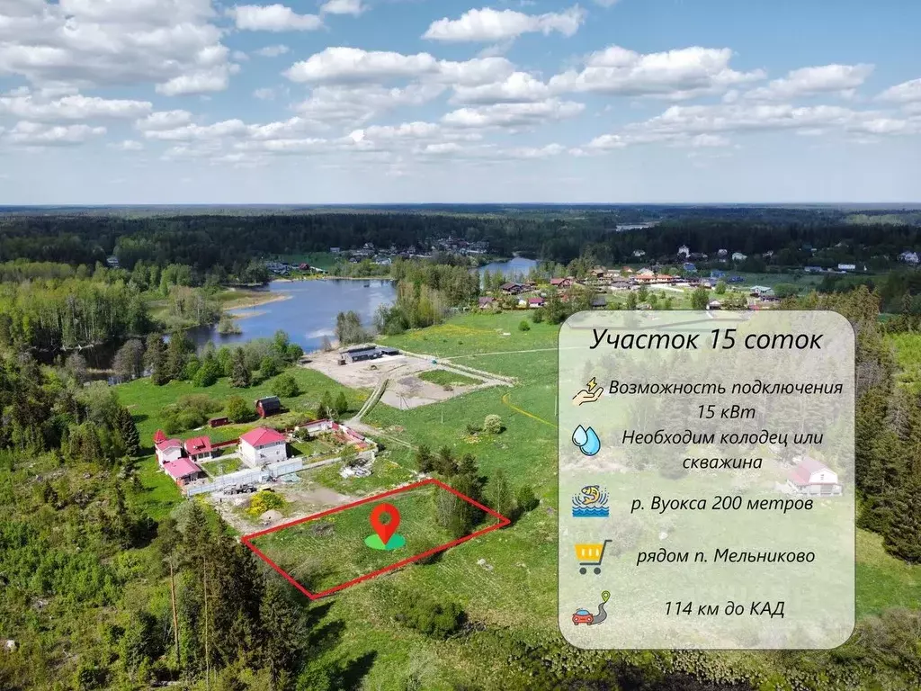 Участок в Ленинградская область, Приозерский район, Мельниковское ... - Фото 0