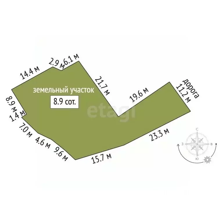 Участок в Ярославская область, Ярославль ул. Стачек, 13А (8.91 сот.) - Фото 1