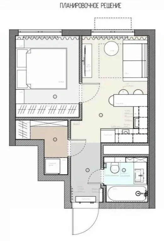 2-к кв. Москва Дмитровское ш., 75/77 (32.1 м) - Фото 2