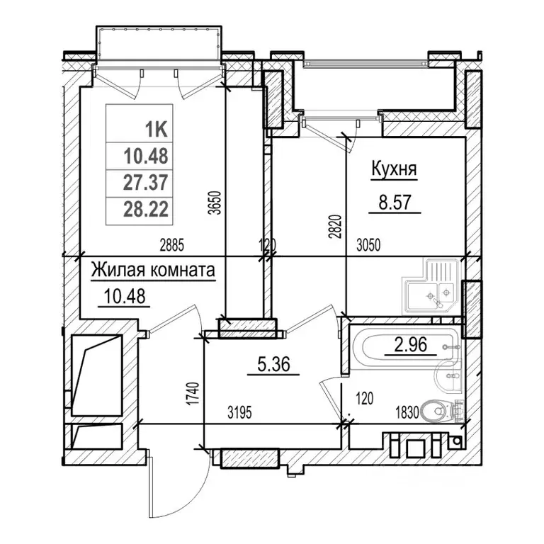 студия новосибирская область, новосибирск фабричная ул, 65/4 (27.3 м) - Фото 0