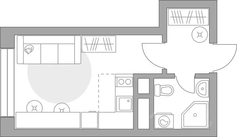Студия Московская область, Балашиха 39-й мкр, Пехра жилой комплекс, к8 ... - Фото 0