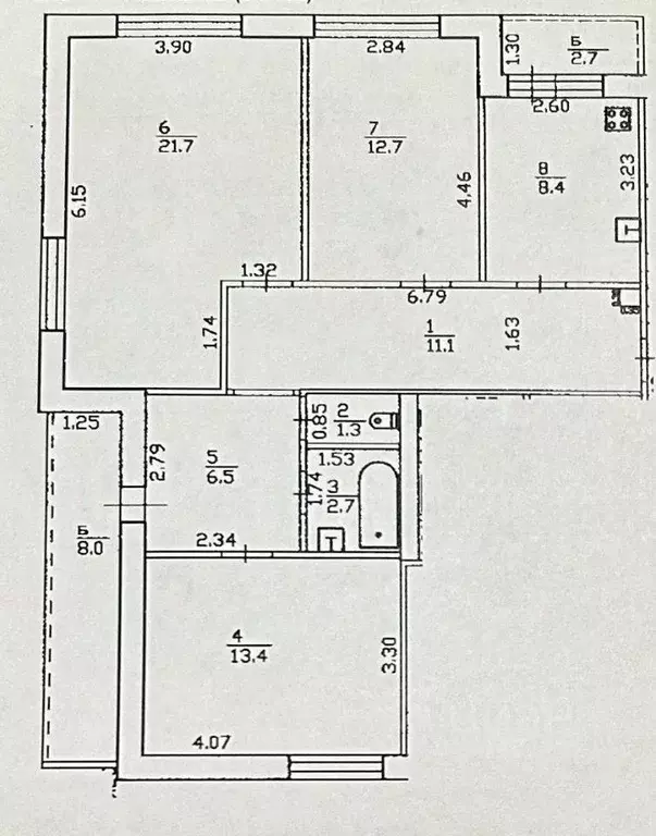 3-к кв. Башкортостан, Уфа ул. Ахметова, 300/2 (82.0 м) - Фото 2