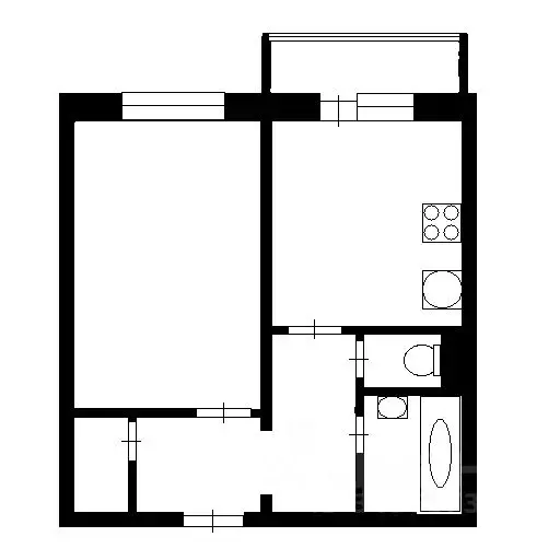 1-к кв. Пермский край, Пермь ул. 25 Октября, 68 (34.9 м) - Фото 2