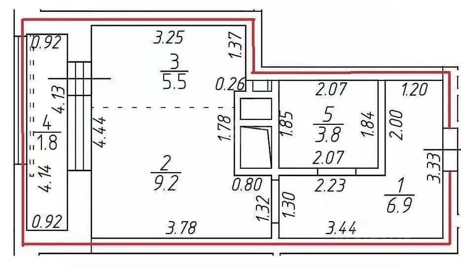 Студия Татарстан, Казань ул. Горьковское Шоссе, 2Ак1 (27.0 м) - Фото 1