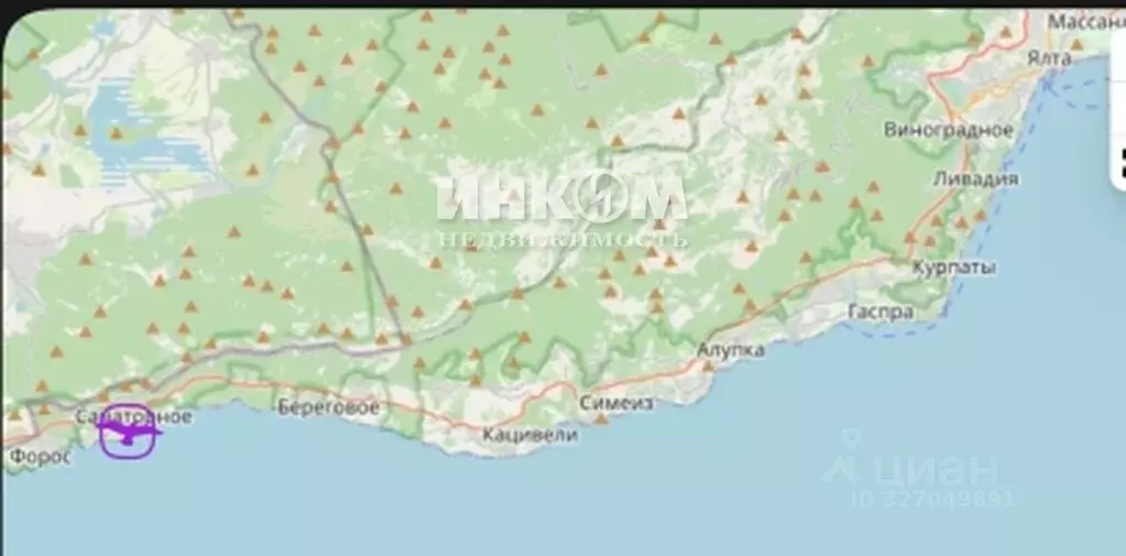 3-к кв. Крым, Ялта муниципальный округ, Санаторное пгт ул. Гагарина, ... - Фото 2