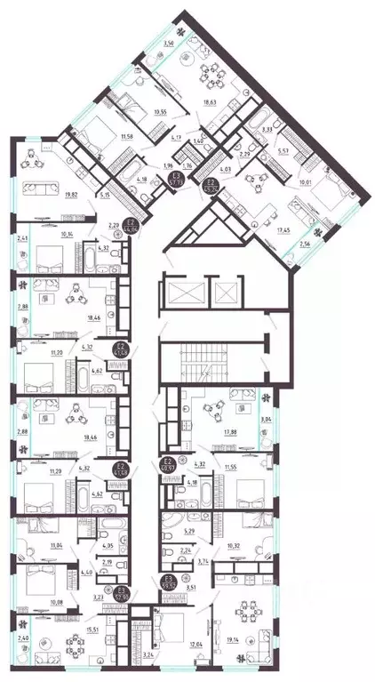 2-к кв. Рязанская область, Рязань Московское ш. (52.9 м) - Фото 1