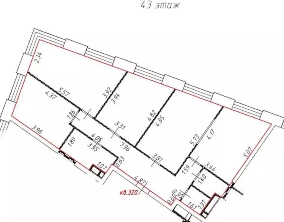 Квартира, 4 комнаты, 105.1 м - Фото 0