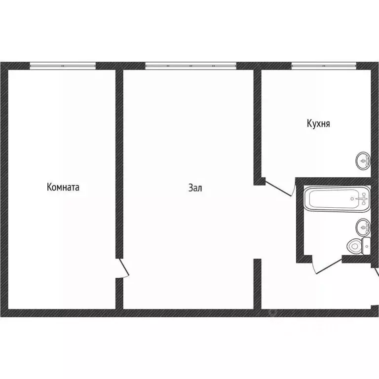 2-к кв. Алтайский край, Бийский район, с. Верх-Катунское ул. Мира, 2 ... - Фото 2