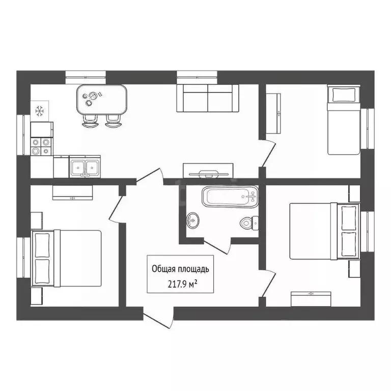 Дом в Алтай, Горно-Алтайск Рассветная ул., 16 (218 м) - Фото 2