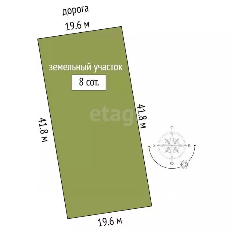 Участок в Севастополь с. Осипенко, ул. Лазурная, 34 (8.0 сот.) - Фото 2