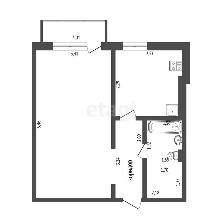 1-комнатная квартира: Тамбов, Советская улица, 164 (32.5 м) - Фото 0