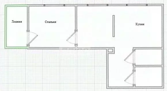 2-к кв. Санкт-Петербург ул. Летчика Пилютова, 44к1 (53.0 м) - Фото 2