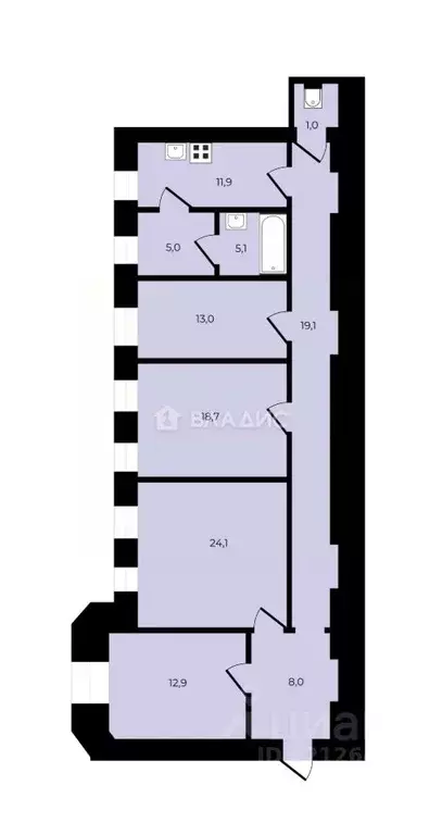 4-к кв. Санкт-Петербург Литейный просп., 31 (118.8 м) - Фото 2