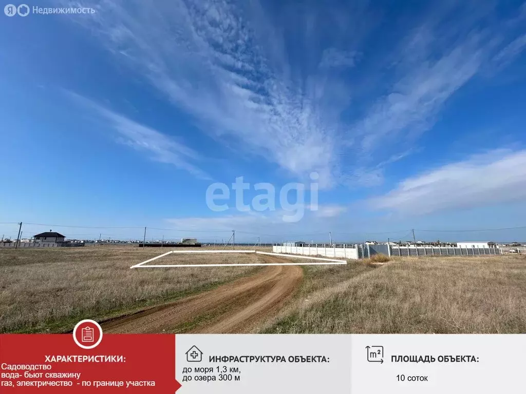 Участок в Сакский район, Штормовское сельское поселение, садоводческое ... - Фото 2