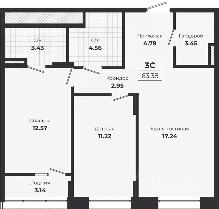 2-к кв. Новосибирская область, Новосибирск Лесоперевалка мкр, Ясный ... - Фото 1