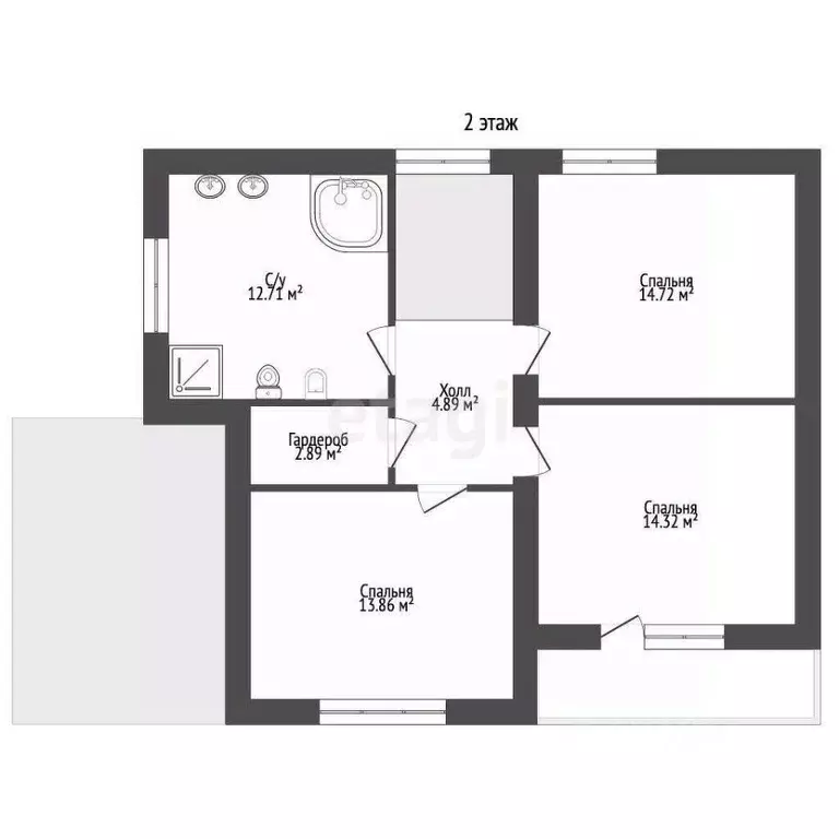 Дом в Мордовия, Рузаевский район, с. Татарский Шебдас Рабочая ул., 41 ... - Фото 2