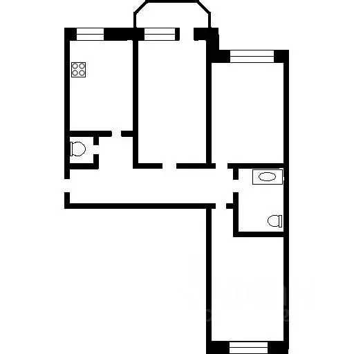 3-к кв. Татарстан, Казань ул. Тансык, 5 (81.0 м) - Фото 2