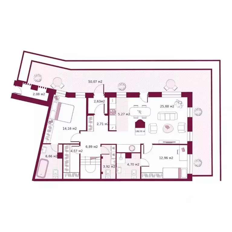 2-к кв. Тюменская область, Тюмень ул. Герцена, 33 (165.39 м) - Фото 0