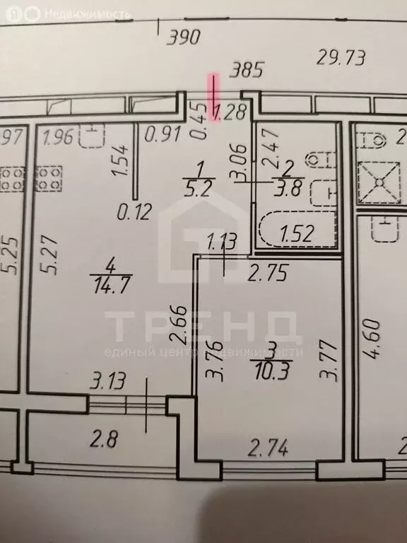 1-комнатная квартира: деревня Новосаратовка, улица Первых, 4к7 (34 м) - Фото 1