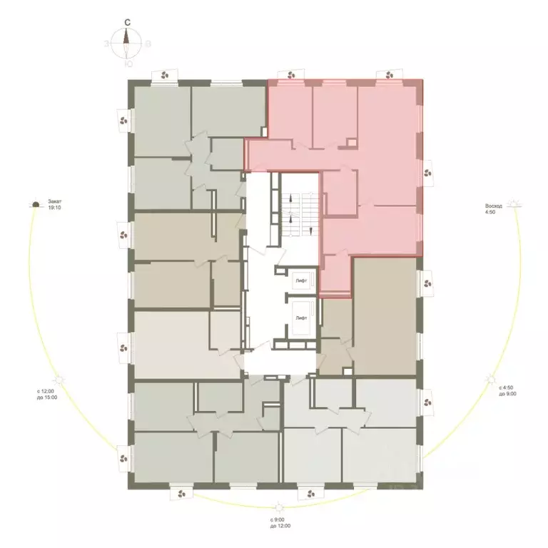3-к кв. Башкортостан, Уфа Родина Парк жилой комплекс (84.3 м) - Фото 2