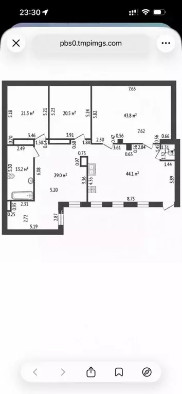 4-к кв. Санкт-Петербург Почтамтская ул., 8 (187.7 м) - Фото 2