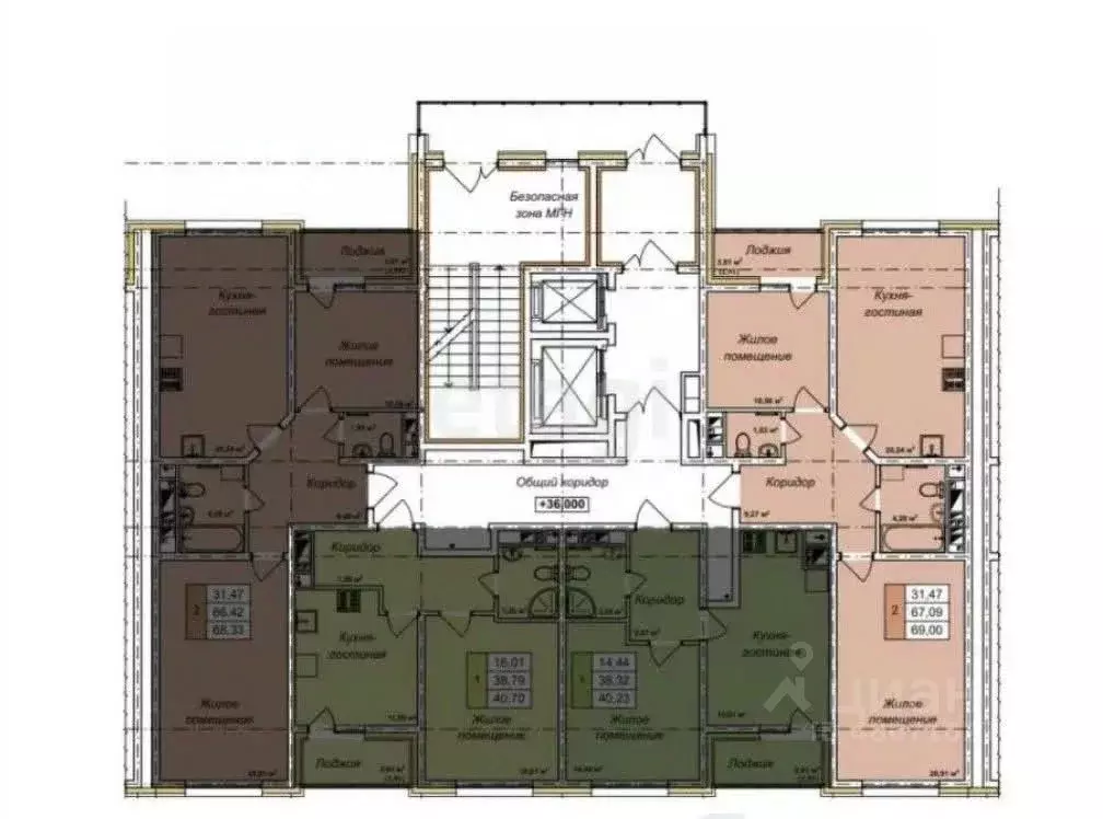 2-к кв. Сахалинская область, Южно-Сахалинск ул. Имени Н.Г. Смирнова, 6 ... - Фото 1