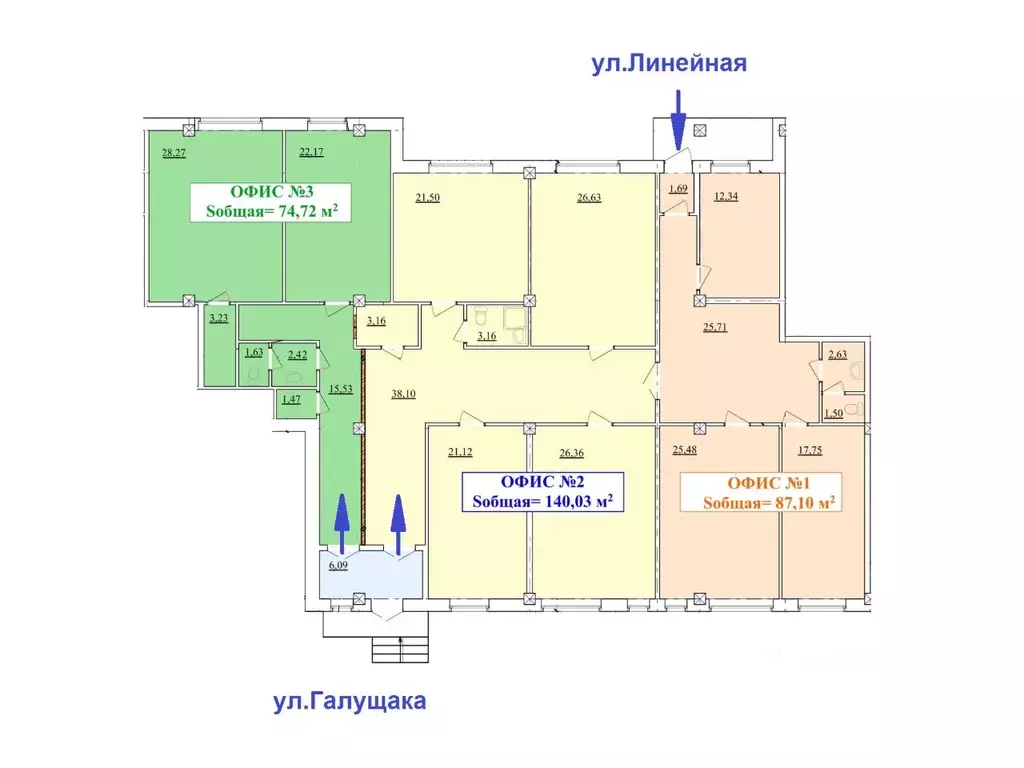 Офис в Новосибирская область, Новосибирск ул. Галущака, 1 (140 м) - Фото 0