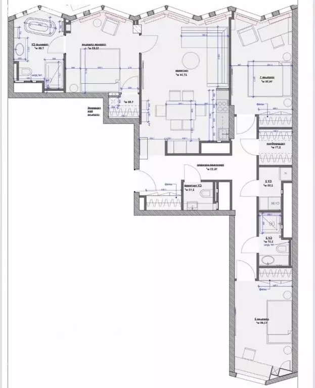 4-комнатная квартира: Москва, Береговой проезд (103.2 м) - Фото 1
