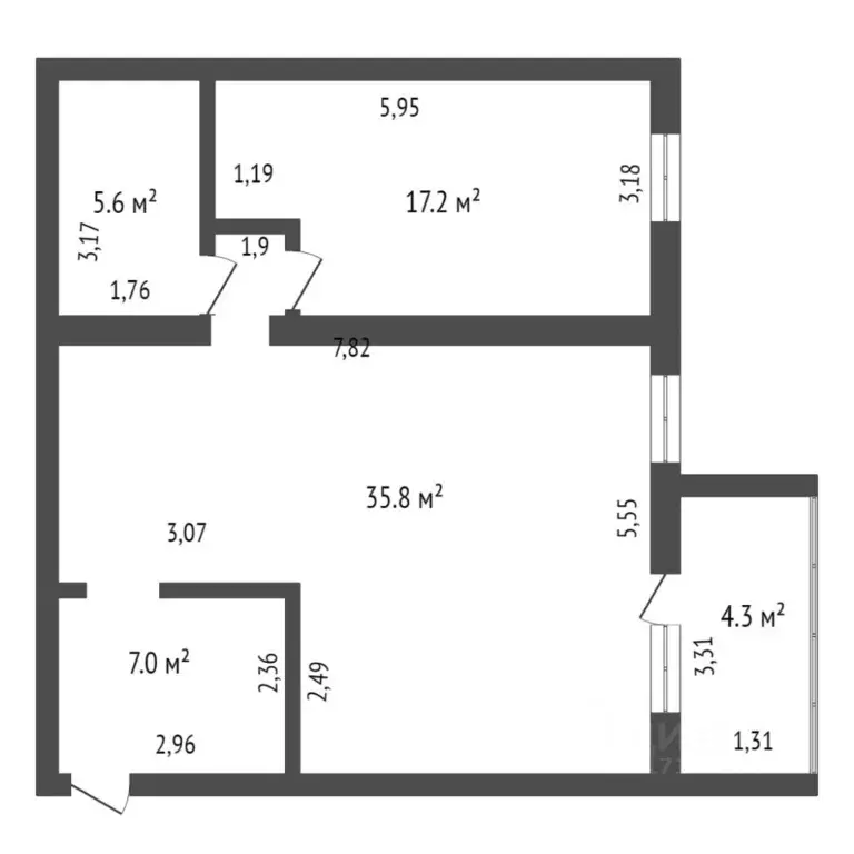 1-к кв. Тюменская область, Тюмень ул. Тимофея Кармацкого, 7 (67.5 м) - Фото 1