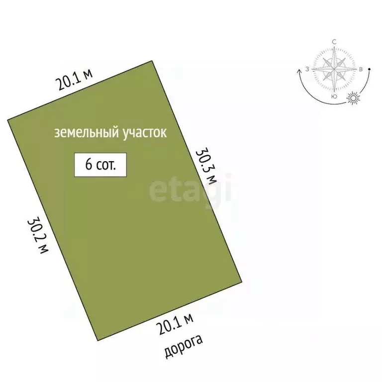 Участок в Ростовская область, Азовский район, Обильненское с/пос, пос. ... - Фото 2